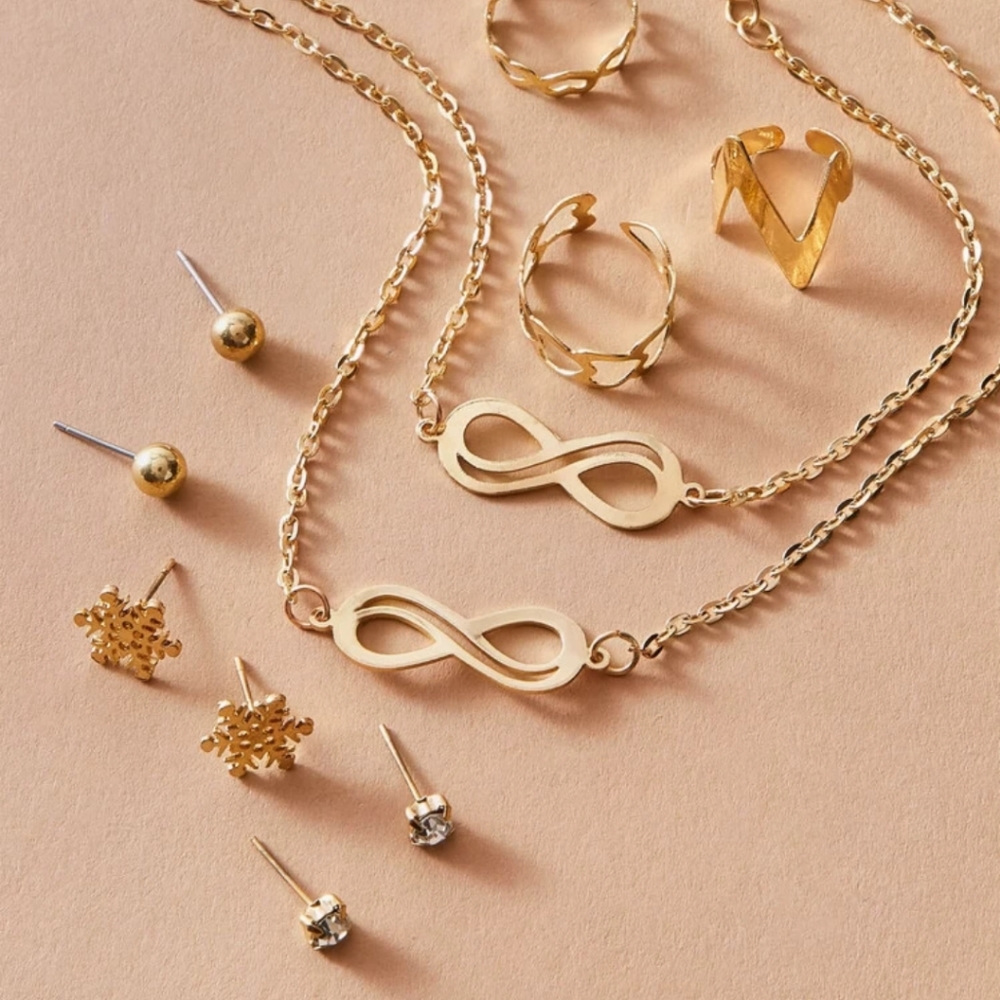 11pc Infinity & Rhinestone Decor Set - Picture 3 of 3